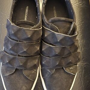 Rebecca Minkoff Black Textured Men's Sneakers